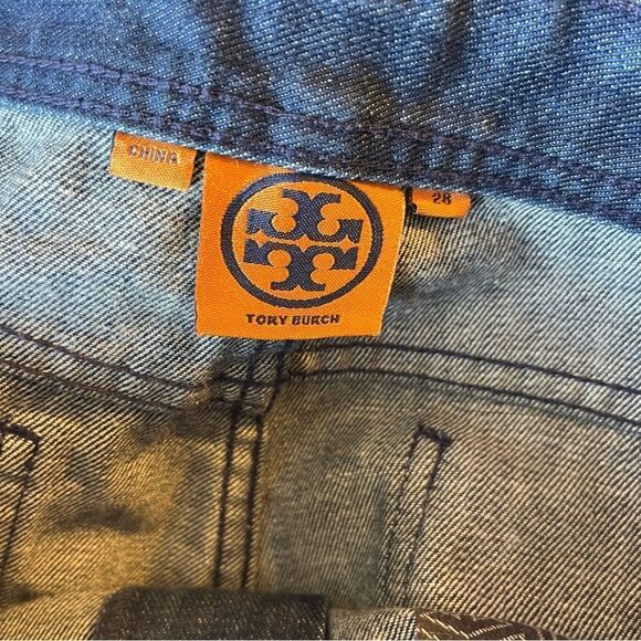 Tory Burch Denim Cutoff Short - Picture 6 of 9